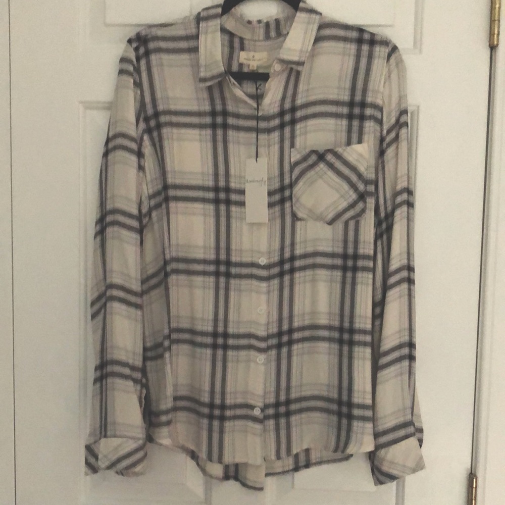 Thread and Supply soft long sleeve button down NWT